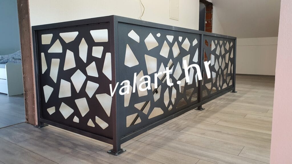 unutarnja metalna ograda antracit