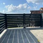 vanjska metalna ograda dizajn jednostavni minimalnistički