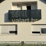 Jednostavan moderan linijski dizajn ograda balkon boja antracit geometrijski