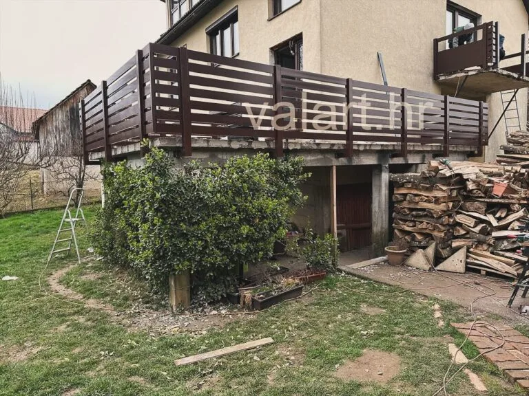 Jednostavan linijski dizajn metalna ograda balkon