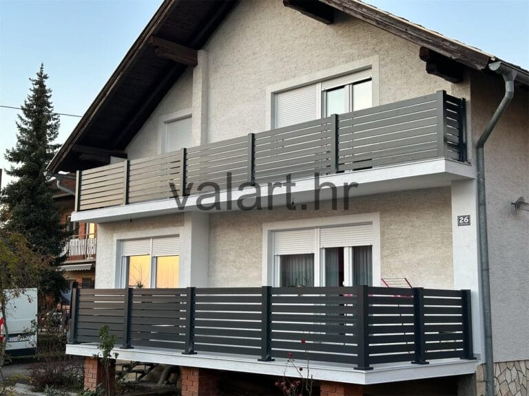 Jednostavan linijski dizajn metalna ograda balkon