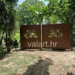 Lasersko rezanje dvorišna vrata dizajn pčele bees