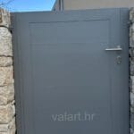 dvorišna vrata jednostavna minimalistički dizajn antracit metalna