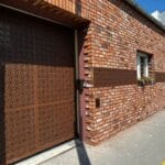 Lasersko rezanje dvorišna vrata dizajn geometrijski