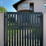 dvorišna vrata jednostavna minimalistički dizajn antracit metalna