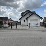 Lasersko rezanje dvorišna vrata dizajn zakrivljene linije