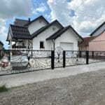 Lasersko rezanje dvorišna vrata dizajn zakrivljene linije