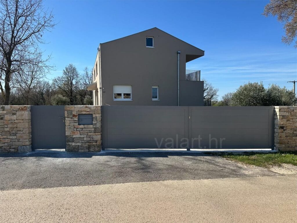 Lasersko rezanje dvorišna vrata dizajn geometrijski