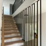 unutarnja metalna ograda dizajn geometrijski linijski minimalistički stubište antracit u boji