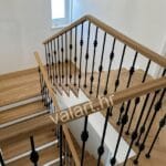 elegantna unutarnja metalna ograda s rukohvatom