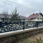 vanjska metalna ograda dizajn uzorak zaobljeno