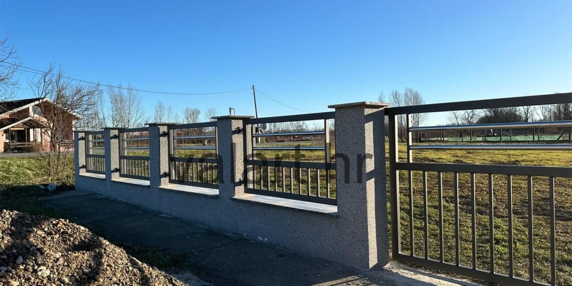 vrtna ograda jednostavna metalna