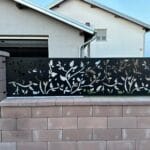 zanimljiv uzorak vanjska ograda metalna