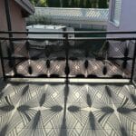 zanimljiva vanjska ograda metalna s efektnim sjenama