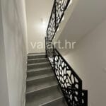 laserski rezana metalna unutarnja ograda antracit