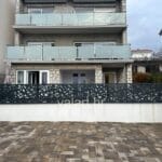 laserski rezana vanjska metalna ograda antracit